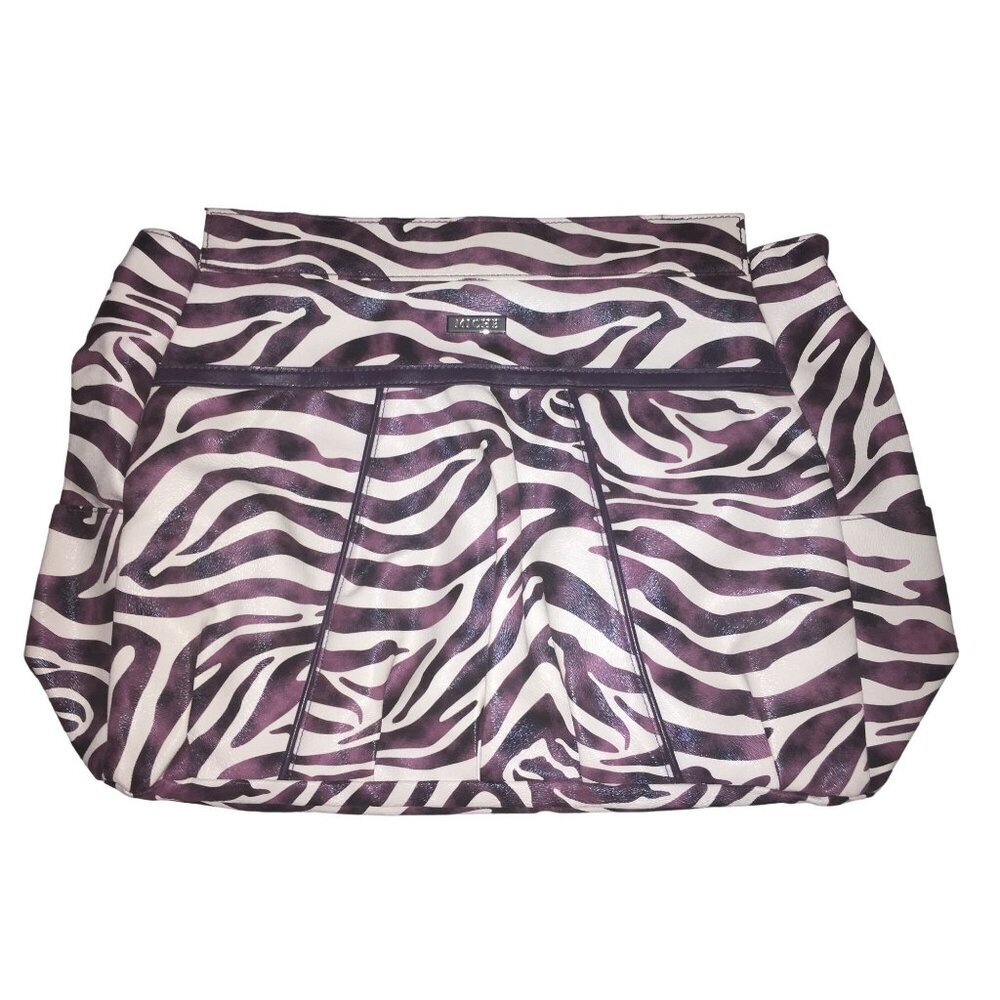 Miche Jocelynne Large Zebra Print Handbag With Side Pockets